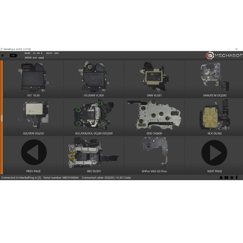 Programación de tableta para Audi, VW y Seat